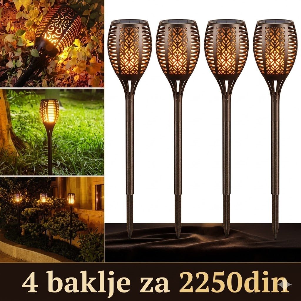 Solarne baštenske baklje male